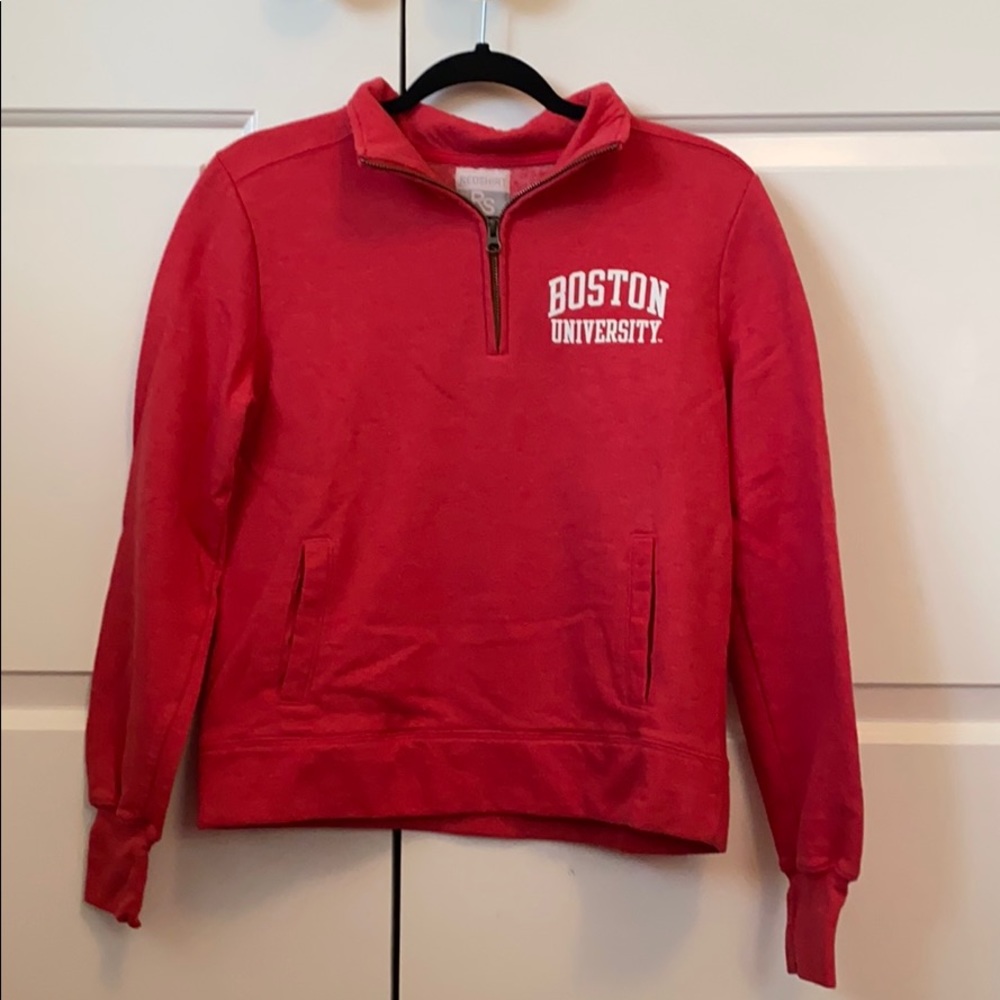 Boston University Quarter Zip Sweatshirt